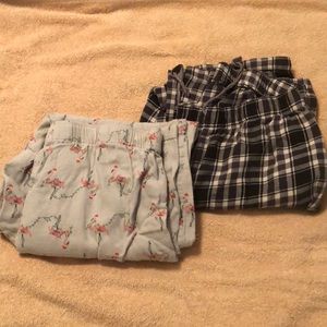 Old navy pair of pajama pants